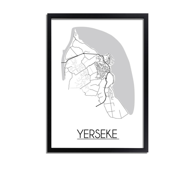 Yerseke Plattegrond poster