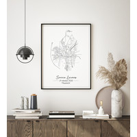 Hochzeitsposter Stadtplan - Hochzeitsgeschenk personalisiert - Copy