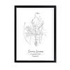DesignClaud Hochzeitsposter Stadtplan - Hochzeitsgeschenk personalisiert - Copy
