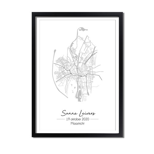 Hochzeitsposter Stadtplan - Hochzeitsgeschenk personalisiert - Copy 