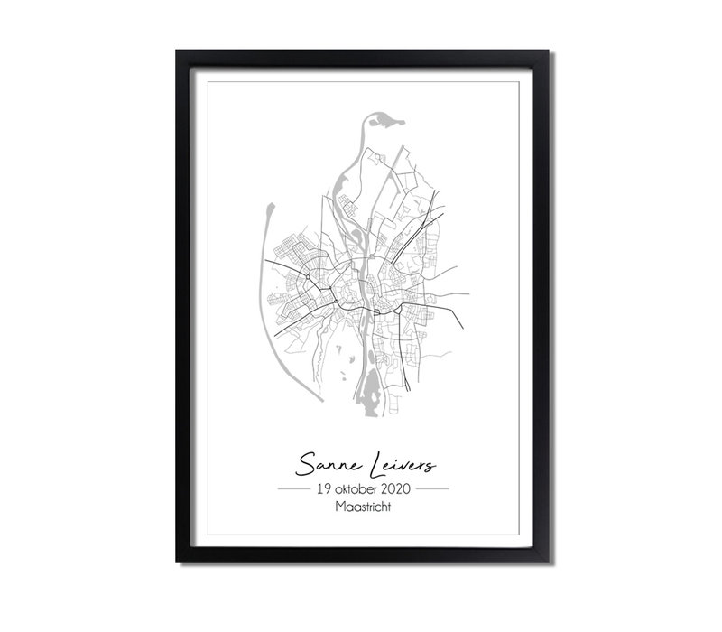 Hochzeitsposter Stadtplan - Hochzeitsgeschenk personalisiert - Copy