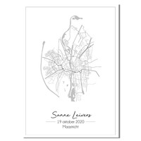 Hochzeitsposter Stadtplan - Hochzeitsgeschenk personalisiert - Copy