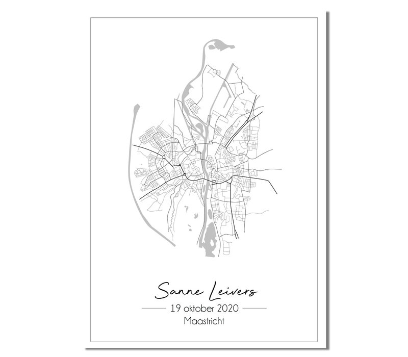 Hochzeitsposter Stadtplan - Hochzeitsgeschenk personalisiert - Copy