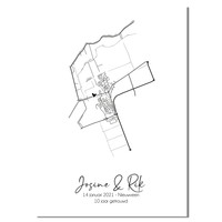 Hochzeitsposter Stadtplan - Hochzeitsgeschenk personalisiert - Copy - Copy