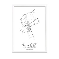 Hochzeitsposter Stadtplan - Hochzeitsgeschenk personalisiert - Copy - Copy