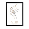 DesignClaud Hochzeitsposter Goldfolie / Silberfolie / Kupferfolie Stadtplan - Hochzeitsgeschenk personalisiert  - Copy - Copy