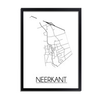 Neerkant Plattegrond poster