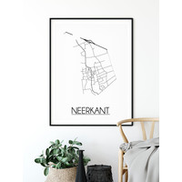 Neerkant Plattegrond poster