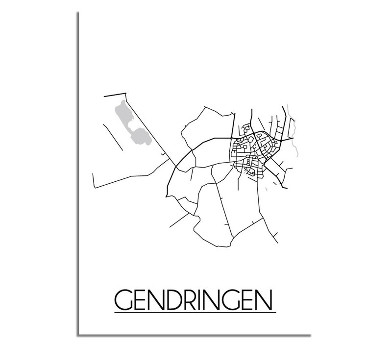 Gendringen Plattegrond poster