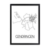 DesignClaud Gendringen Plattegrond poster