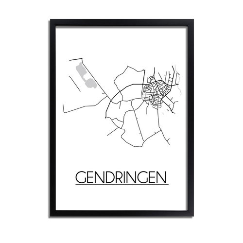 Gendringen Plattegrond poster 