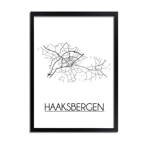 Haaksbergen Plattegrond poster 