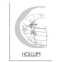 Hollum Plattegrond poster