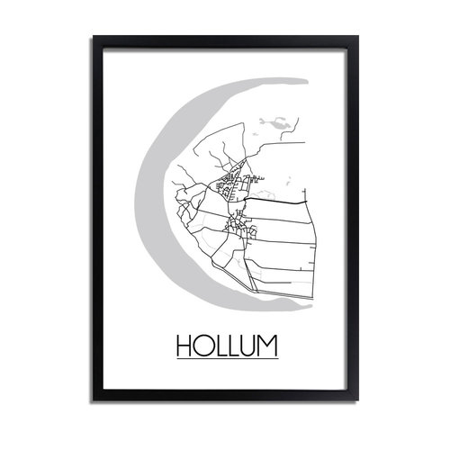 Hollum Plattegrond poster 