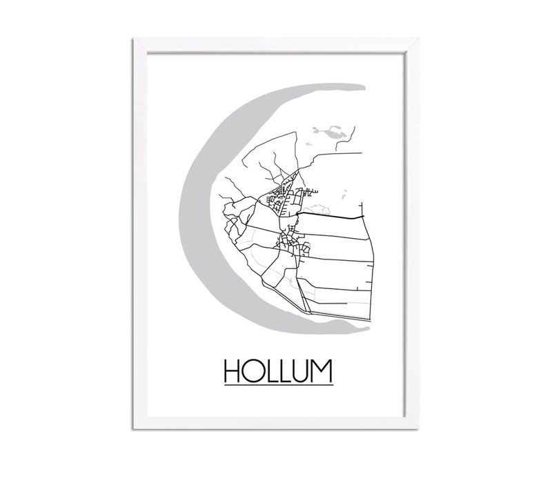 Hollum Plattegrond poster