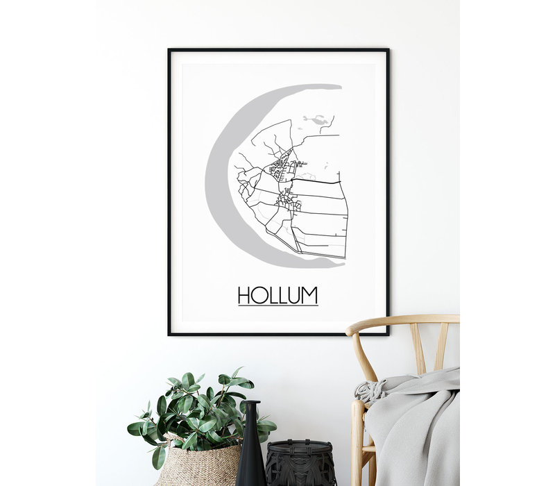 Hollum Plattegrond poster