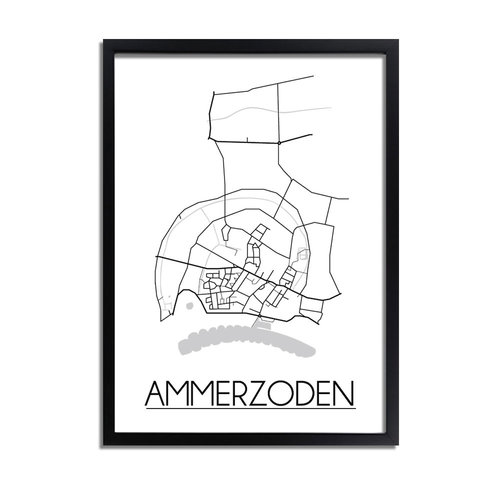 Ammerzoden Plattegrond poster 