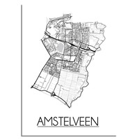 Amstelveen Plattegrond poster