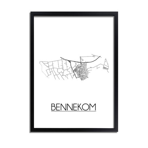 Bennekom Plattegrond poster 