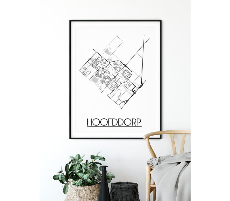 Hoofddorp Plattegrond poster