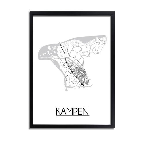 Kampen Plattegrond poster 