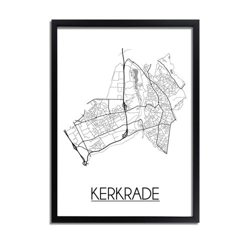 Kerkrade Plattegrond poster 