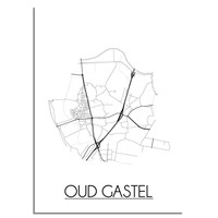 Oud-Gastel Plattegrond poster