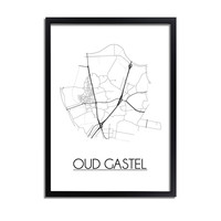 Oud-Gastel Plattegrond poster