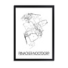 Pijnacker-Nootdorp Plattegrond poster