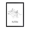 Putten Plattegrond poster
