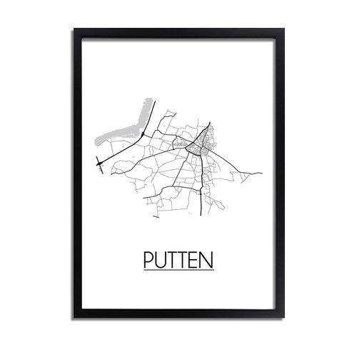 Putten Plattegrond poster 