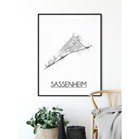 Sassenheim Plattegrond poster