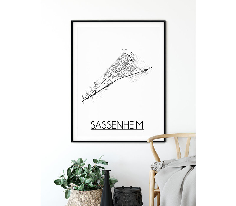 Sassenheim Plattegrond poster