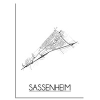Sassenheim Plattegrond poster