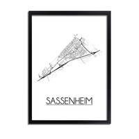 Sassenheim Plattegrond poster