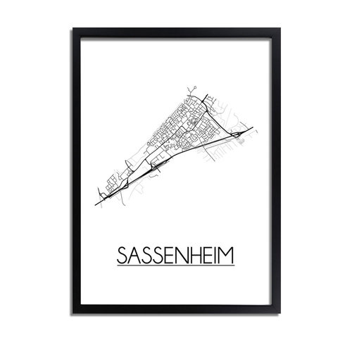 Sassenheim Plattegrond poster 