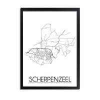 Scherpenzeel Plattegrond poster