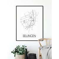 Sellingen Plattegrond poster