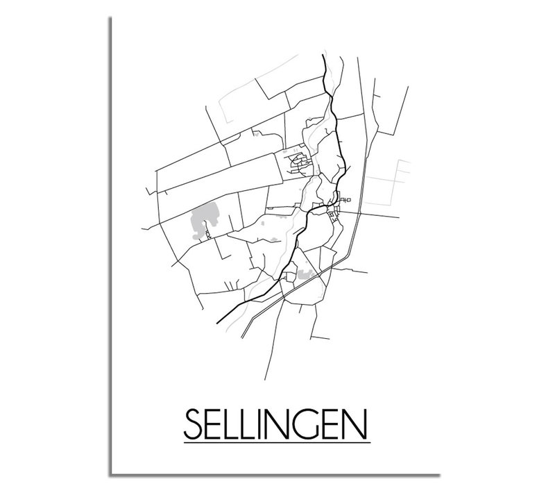 Sellingen Plattegrond poster