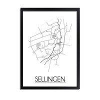 Sellingen Plattegrond poster