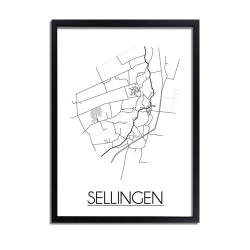 Sellingen Plattegrond poster 