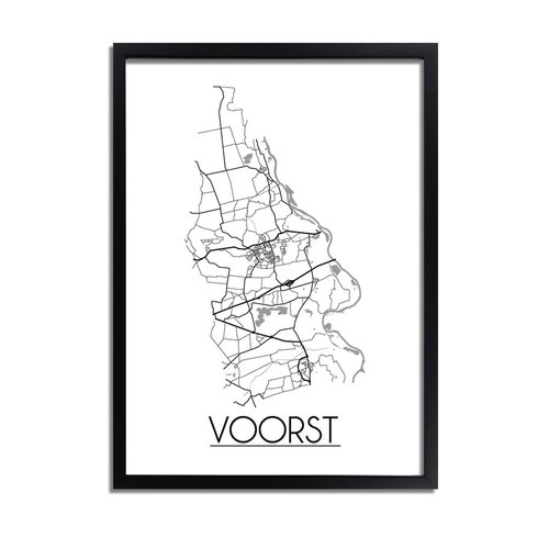 Voorst Plattegrond poster 