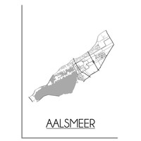 Aalsmeer Plattegrond poster