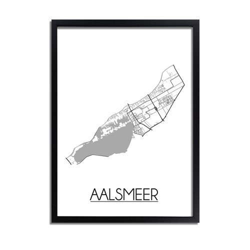 Aalsmeer Plattegrond poster 