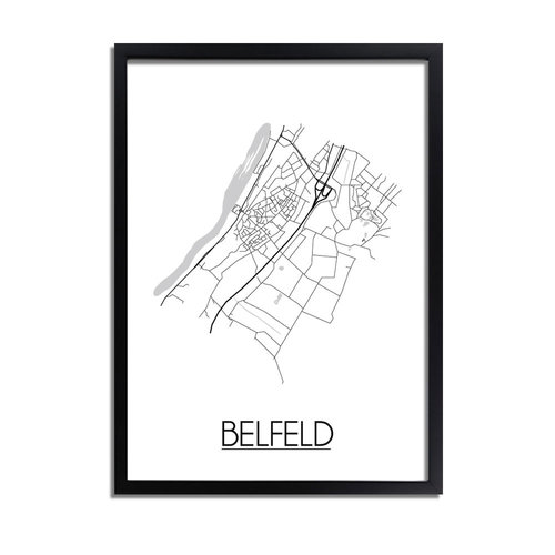Belfeld Plattegrond poster 