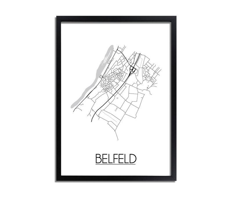 Belfeld Plattegrond poster