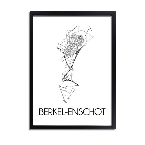 Berkel-Enschot Plattegrond poster 