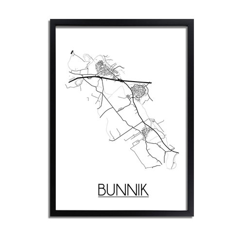 Bunnik Plattegrond poster 