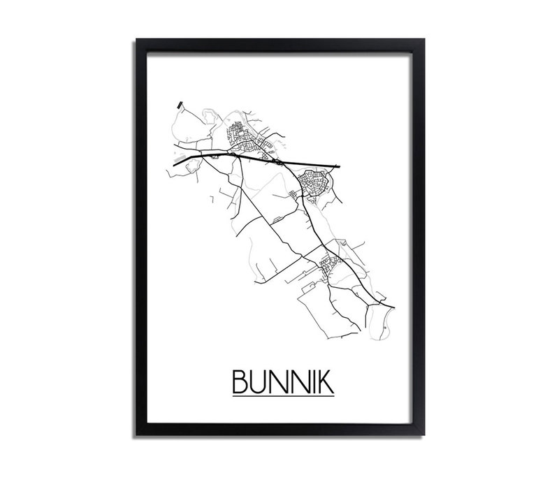 Bunnik Plattegrond poster