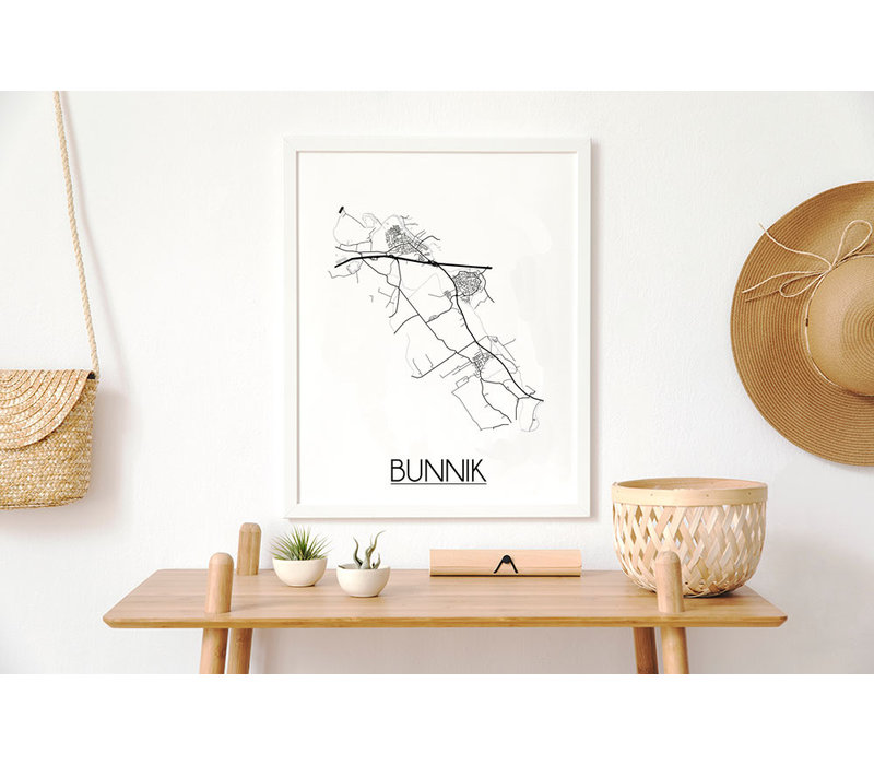 Bunnik Plattegrond poster